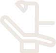 Brown animated dental chair representing sedation dentistry